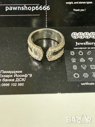 Сребърен пръстен 925 проба, снимка 5 - Пръстени - 54356011