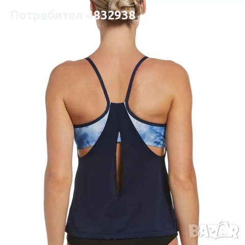 NIKE Дамски Бански Костюм Танкини Горнище, снимка 2 - Бански костюми - 54956821