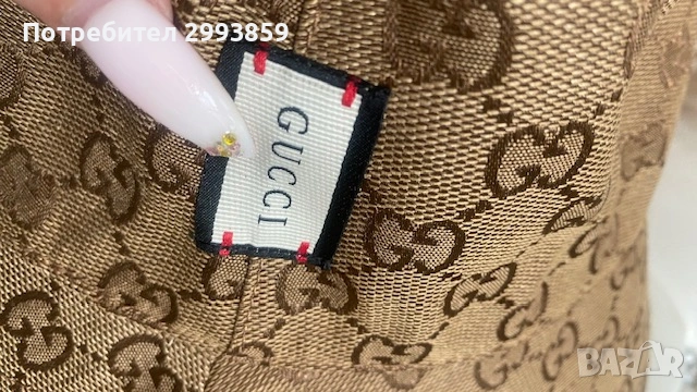 шапка Гучи*GUCCI reversible Bucket hat , снимка 6 - Шапки - 54914630