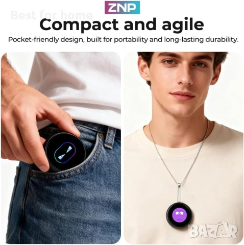 ZNP Z01 AI Companion цифрова значка, преносим Bluetooth 6.0 преводач с HD сензорен екран, снимка 3 - Друга електроника - 54961355