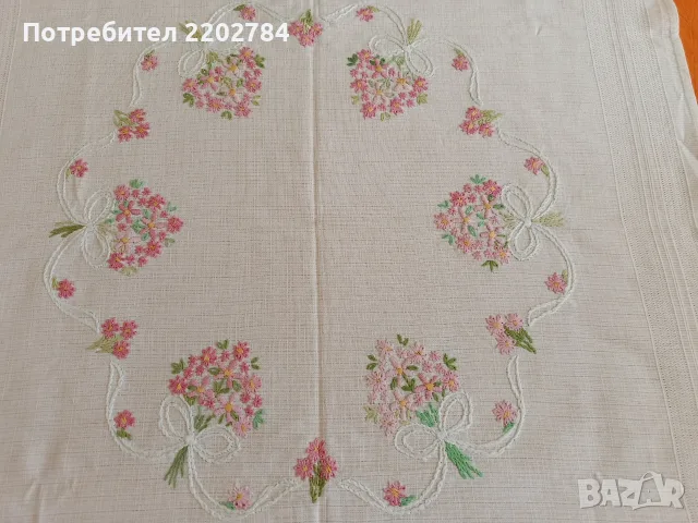 Битови, бродирани карета за маса , снимка 17 - Покривки за маси - 55639533