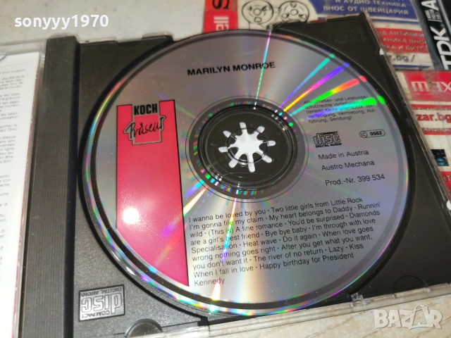 MARILYN MONROE CD ВНОС GERMANY 1906261259H2E7R, снимка 17 - CD дискове - 54968586