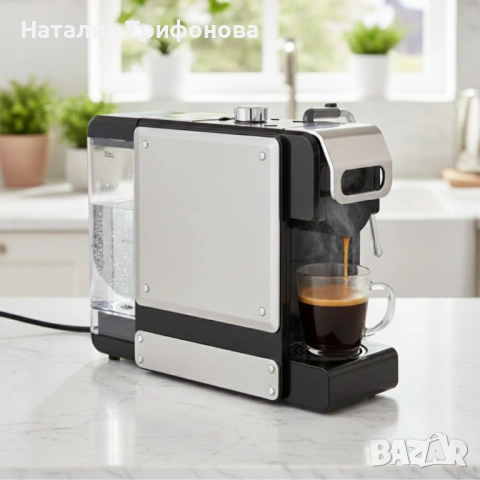 Еспресо машина 8в1 Oliver Voltz OV51171N8M – За капсули и мляно кафе, 1450W, 19 Bar, 5 адаптера 5VS1, снимка 5 - Кафемашини - 54100659