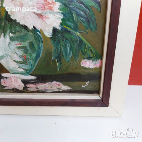 НАЙ ДОБРАТА ОФЕРТА Стара немска картина Подписана  WS (1950-60), снимка 2 - Картини - 54668738