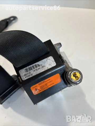 Преден десен предпазен колан за Mercedes SLK R171 200K (2005), снимка 2 - Части - 55241762