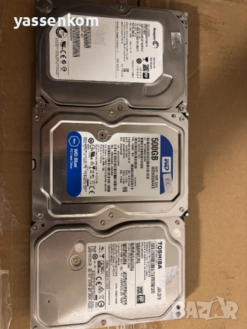 Продавам твърди дискове HDD по 500GB с подарък SATA кабел