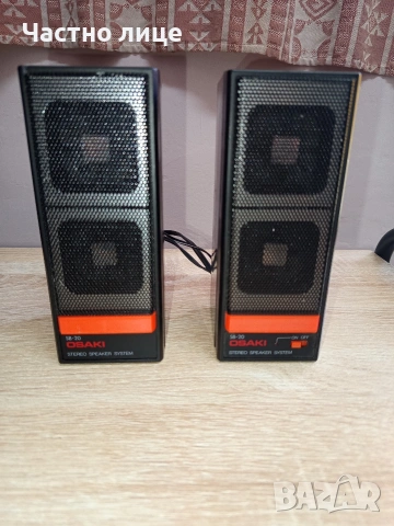 Портативни Винтидж Тонколонки"Osaki"SB-20, снимка 5 - Тонколони - 54820659