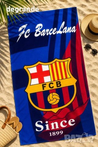 ⛱️Мъжки Плажни Кърпи 💫Real Madrid💫 BarceLana 💫Liverpool👇👇👇, снимка 2 - Хавлиени кърпи - 55186412