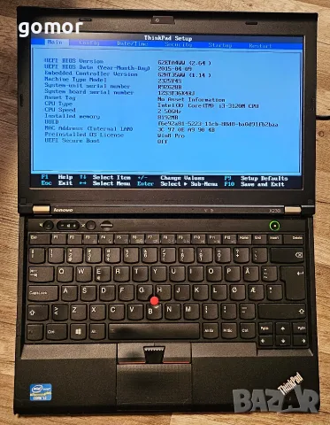Lenovo ThinkPad X230i 12.5″, Intel Core i3, 8GB RAM + зарядно