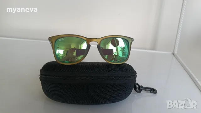 Ray-Ban, слънчеви очила с матова зелена рамка и огледални зелени стъкла . , снимка 9 - Слънчеви и диоптрични очила - 55442215