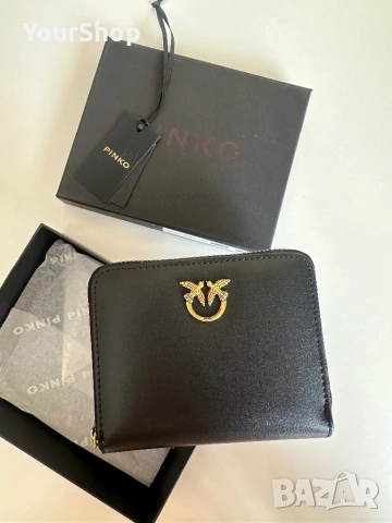 Чисто нов портфейл на PINKO в черен и розов цвят, снимка 2 - Портфейли, портмонета - 54714465