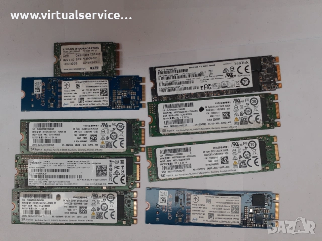 M.2 NVMe SSD дискове 16, 32, 128, 256GB