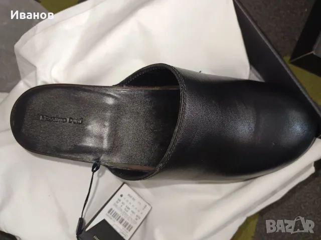 Сабо с дървена подметка- Massimo Dutti, снимка 2 - Дамски обувки на ток - 55418861