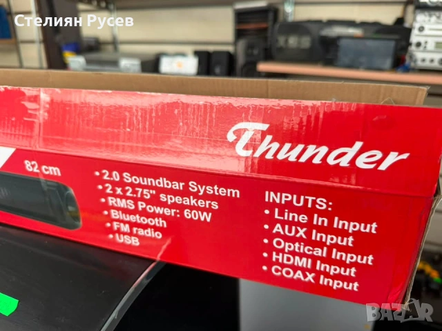 0707   Soundbar Thunder THS-SB001, 60W, Bluetooth -цена  97.79 лв или  50 евро - с дистанционно , но, снимка 4 - Аудиосистеми - 55186027