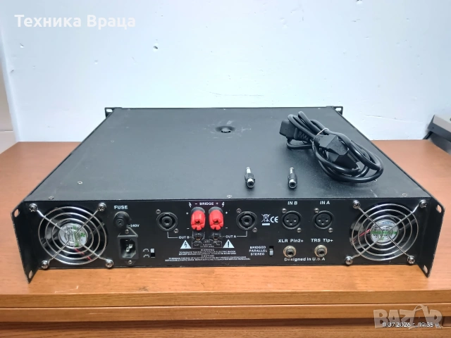 Мощно качествено стъпало T amp TA 2400. 3300W траф. , снимка 7 - Ресийвъри, усилватели, смесителни пултове - 55246489