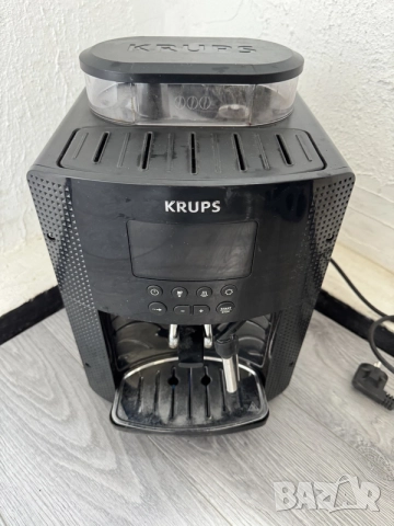 Компактен Кафеавтомат Krups Essential EA8170 (15 Bar, LCD Дисплей, Мелачка), Кафемашина