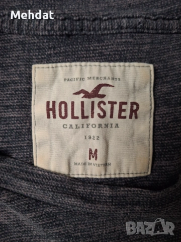  Мъжка тениска Hollister - Размер M - с голямо лого , снимка 2 - Тениски - 54375504