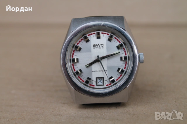 Автоматичен Швейцарски мъжки часовник ''BWC'', снимка 2 - Мъжки - 54476988
