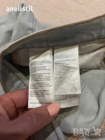 Оригинални Calvin Klein Jeans – светлосини дънки, снимка 3 - Дънки - 55631150