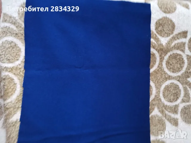 парче плат - сукно синьо, 1,50/0,40, снимка 5 - Платове и дамаски - 50884528