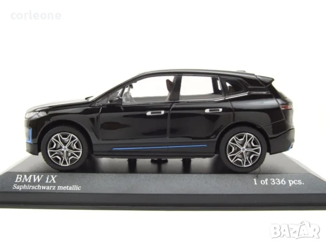 BMW IX 2023 - мащаб 1:43 на Minichamps моделът е нов в PVC дисплей-кейс, снимка 4 - Колекции - 55431155