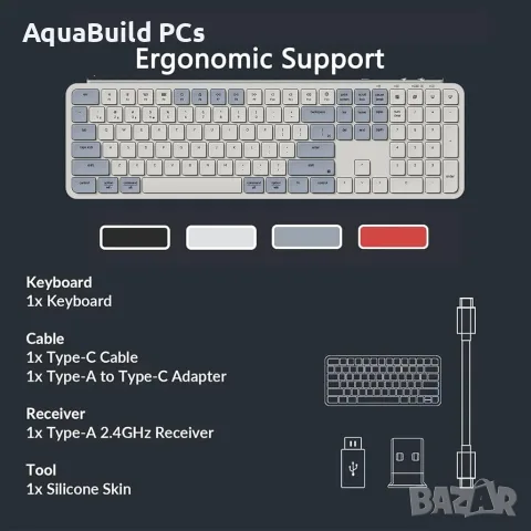 Keychron B6 Pro безжична пълноразмерна клавиатура нова , снимка 8 - Клавиатури и мишки - 55544076