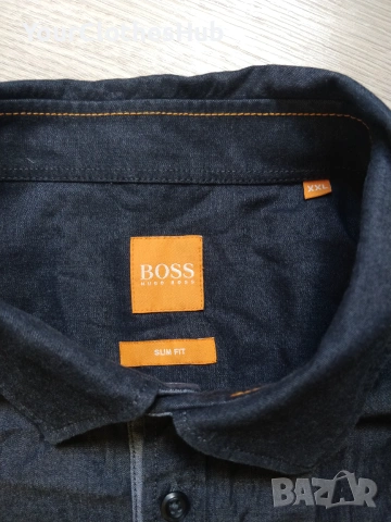 BOSS Hugo Boss Boss Orange XL/XXL size Мъжка риза 100% памук, снимка 7 - Ризи - 54961324