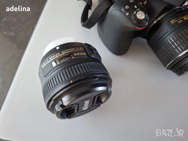 NIKON D3300 + 2 обектива + чанта + аксесоари, снимка 5 - Фотоапарати - 55076680