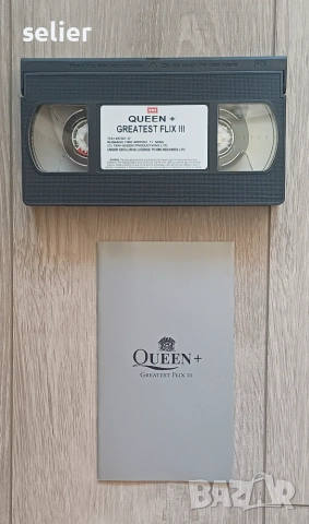 Queen – Greatest Flix III Оригинална VHS касета+ книжка Издание 1999г Състояние:VG+ Цена:15 евро  То, снимка 3 - Други жанрове - 55011678