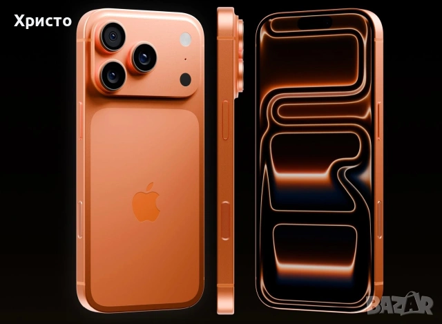 НОВ!!! Apple iPhone 17 Pro, 256GB, 5G, Cosmic Orange + подарък оригинален адаптер Apple, снимка 5 - Apple iPhone - 54965346