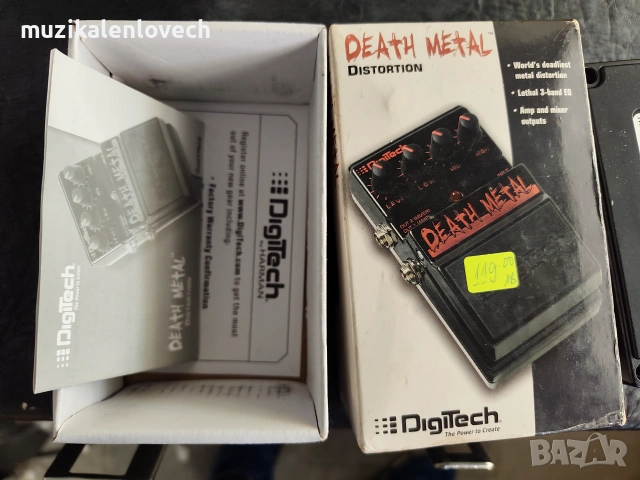Digitech Death Metal Distortion Pedal - дист педал за ел китара, снимка 5 - Китари - 55135030