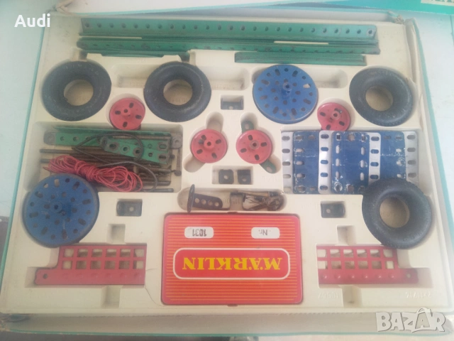 Немски детски матален конструктор. MARKLIN Metallbaukasten, снимка 15 - Конструктори - 54317349