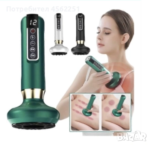 Професионален антицелулитен масажор, с функция "Вендузи" и " Гуа Ша", снимка 4 - Масажори - 54208368