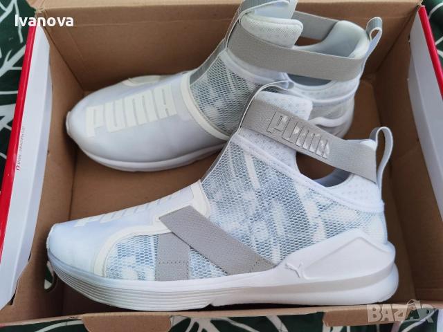 Дамски маратонки Puma, бели, летни