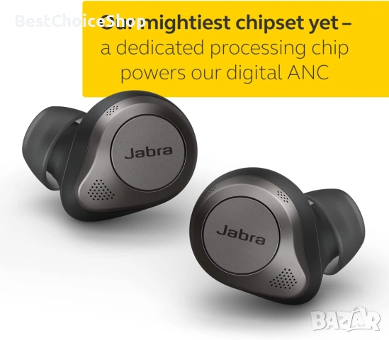 Слушалки In-ear Jabra Elite 85t, True Wireless, безжично зареждане, Bluetooth, калъф за зареждане, снимка 7 - Безжични слушалки - 55180393
