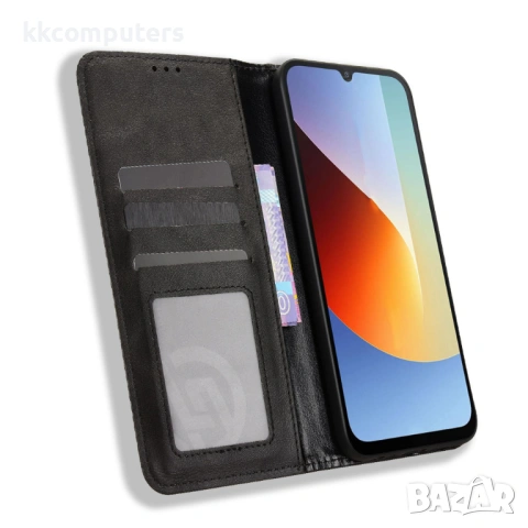 Ретро Кожен Калъф Портфейл за Xiaomi Redmi A7 Pro 4G - Магнитен, Стойка, Слотове, 4 цвята, снимка 11 - Калъфи, кейсове - 54293523