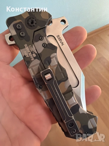 Сгъваем нож Andre De Villiers badlands camo , снимка 9 - Ножове - 55159281