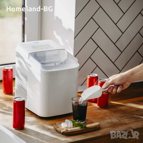 Ледогенератор Adler AD-8800, 105W, 12кг/24ч, 1.4L резервоар, Тъч панел, R600a агент, 2 размера, Бял, снимка 5 - Други - 55507233