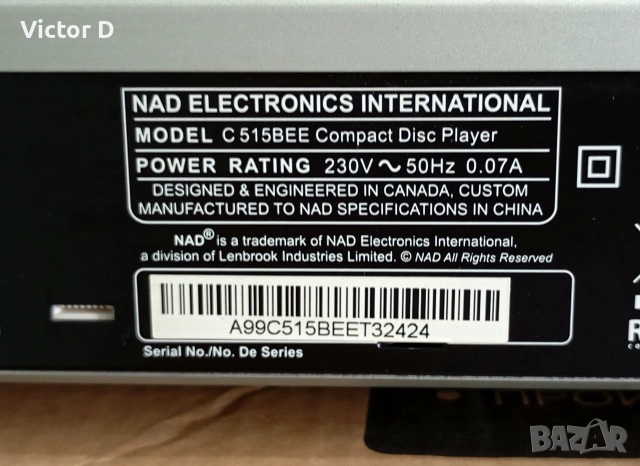 NAD C 515BEE-CD-Player,дистанционно, снимка 13 - MP3 и MP4 плеъри - 55134411