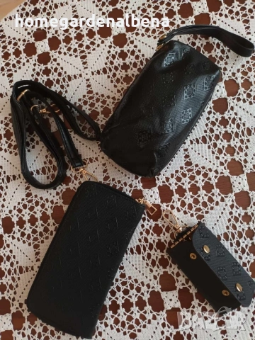 Комплект 6 бр. луксозни дамски чанти — черен, снимка 17 - Чанти - 54163627