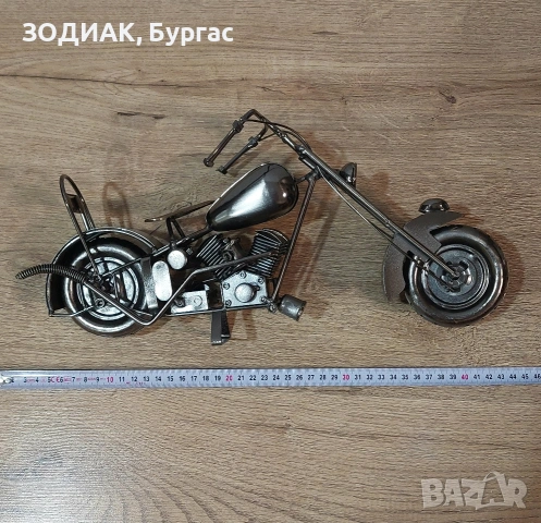 Голяма Метална Пластика МОТОЦИКЛЕТ, снимка 3 - Декорация за дома - 26808495