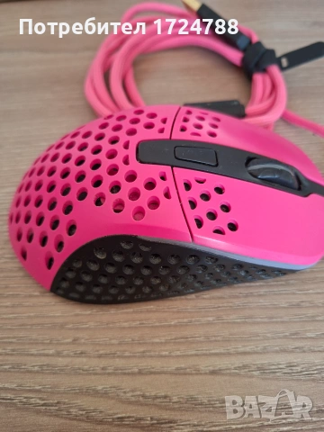 Геймърска мишка Xtrfy M4 Pink, RGB, Розов, снимка 8 - Клавиатури и мишки - 55120936