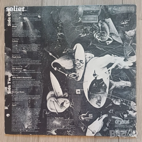 Deep Purple ‎– Deep Purple Издание 🇩🇪 GERMANY 1976г Състояние на винила:NEAR MINT Състояние на обл, снимка 2 - Грамофонни плочи - 54719472