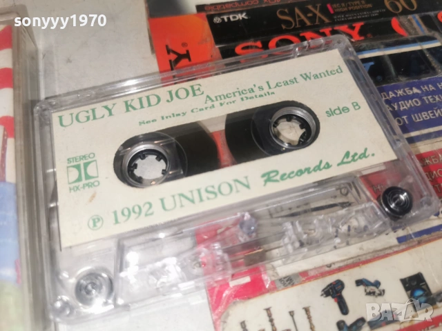 UGLY KID JOE 1992 UNISON TAPE 1106261257H2E6R, снимка 9 - Аудио касети - 54865989