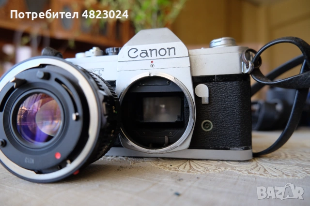 Canon FT QL & Canon FD 50mm F1.8 Lens. Canon FD Mount, снимка 13 - Фотоапарати - 54552274