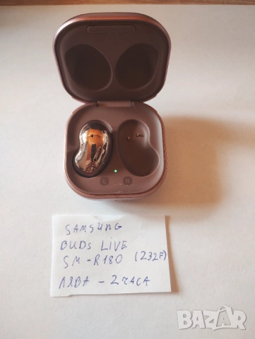 Samsung Galaxy Buds Live SM-R180 зарядна кутия и лява слушалка, снимка 4 - Bluetooth слушалки - 54684003