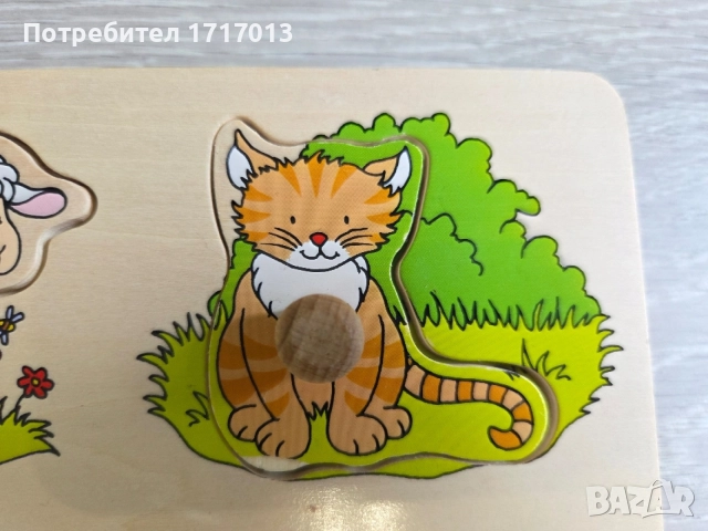 Музикален дървен пъзел със скрити картинки Ферма Goki, снимка 3 - Музикални играчки - 54519601