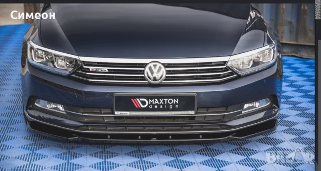 Преден лип спойлер за пасат б8 / vw passat b8 lip spoiler / добавка за предна броня / нож, снимка 2 - Аксесоари и консумативи - 55308658