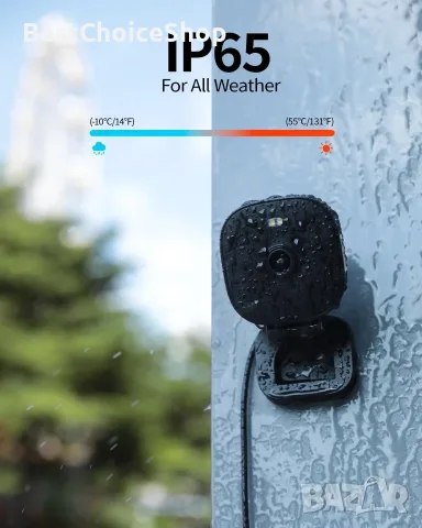 Vimtag 4MP, външна и вътрешна камера, IP66 Водоустойчива, цветно нощно виждане,WiFi, 2-посочно аудио, снимка 8 - IP камери - 55415694