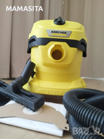 Прахосмукачка Karcher WD 2 Plus за сухо и мокро почистване, снимка 6 - Прахосмукачки - 55087635
